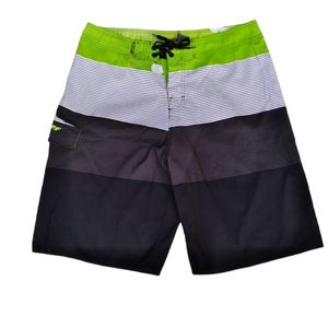 RSSURF Shorts Size 36 Green, White, Grey And Black